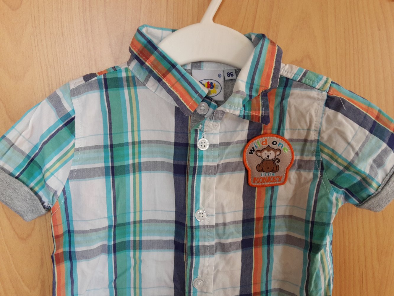 tolles kariertes Hemd in Gr. 86 von Bubble Gum kaum getragen