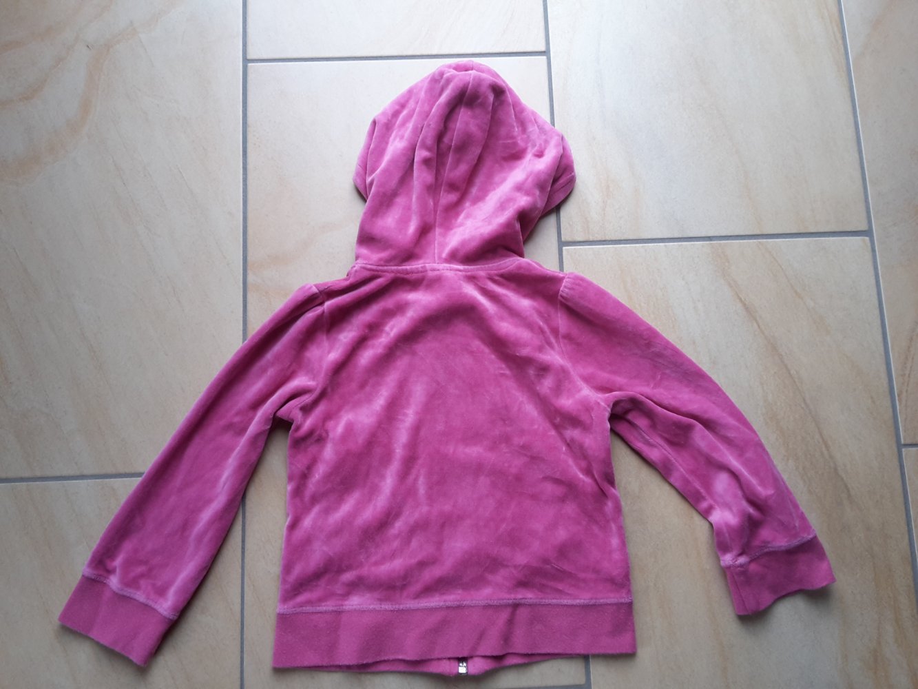 pinkfarbene Sweatjacke in Gr. 98/104 von H&M