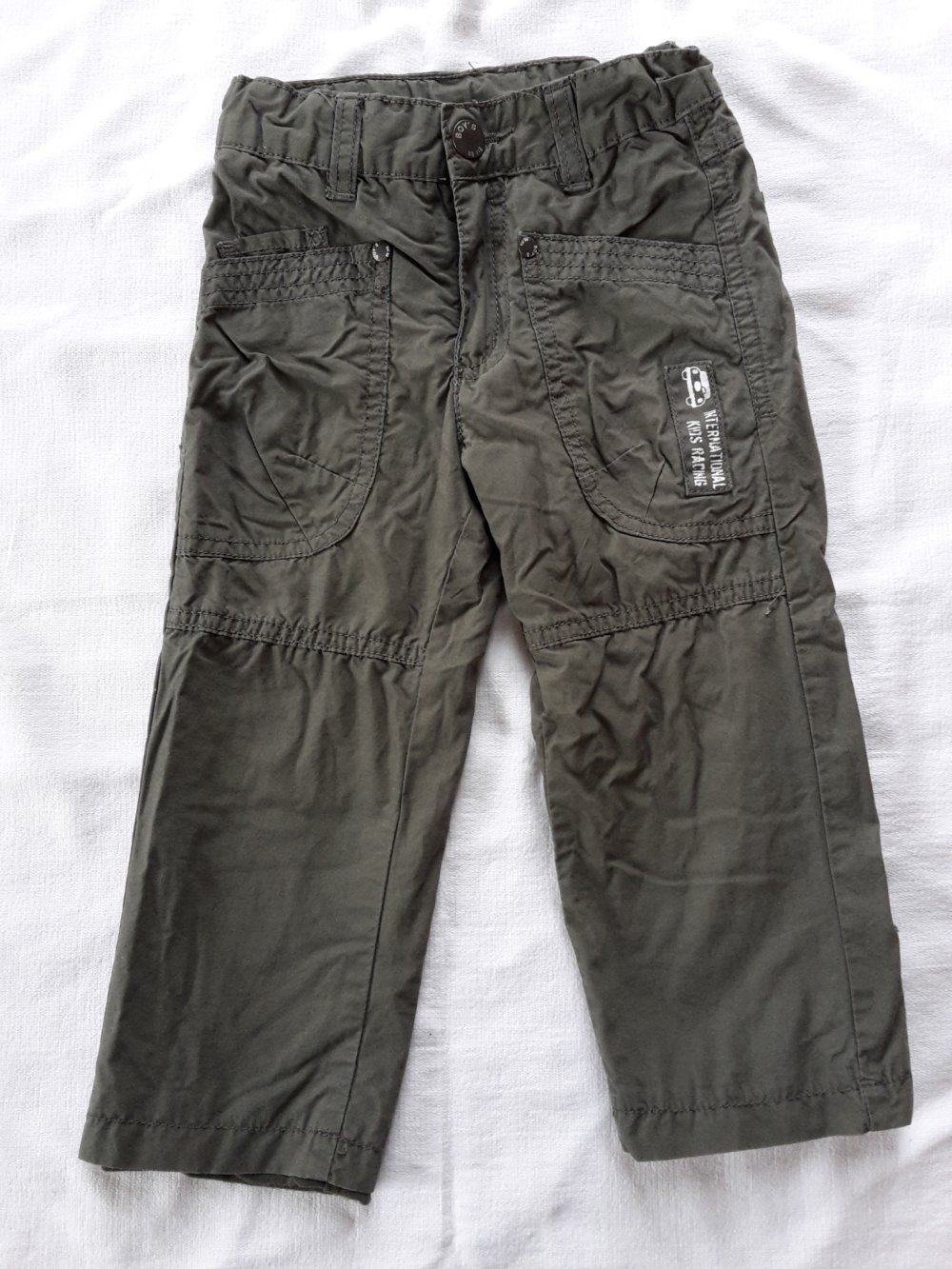 khakifarbene Thermohose in Gr. 86, kaum getragen