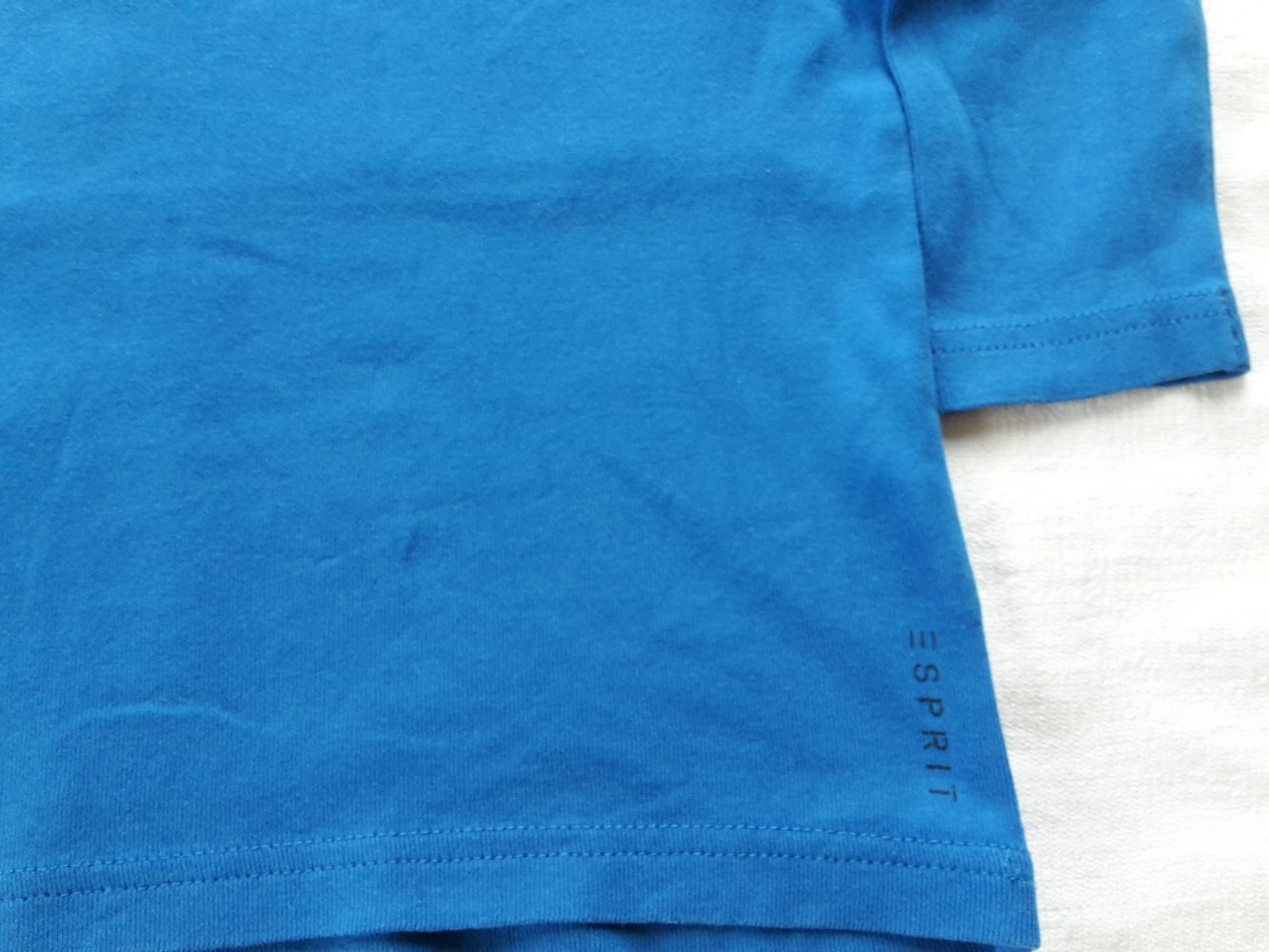 blaues Langarmshirt in Gr. 86 von Esprit
