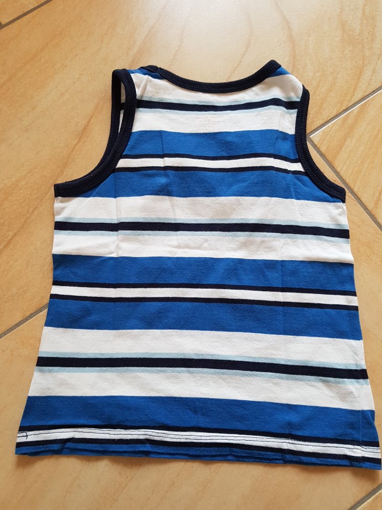 gestreiftes Achselshirt in Gr. 98/104 von H&M