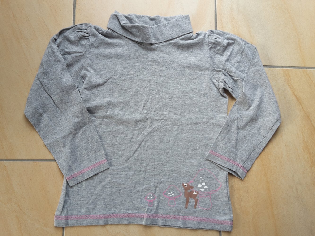 grauer LARolli / LAShirt in Gr. 110/116