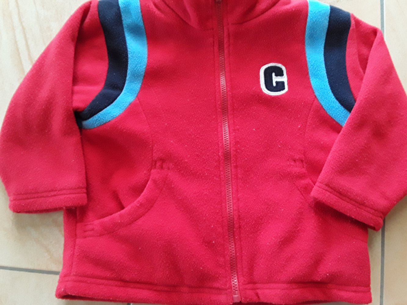 schöne warme Fleecejacke in Gr. 86/92 von Papagino