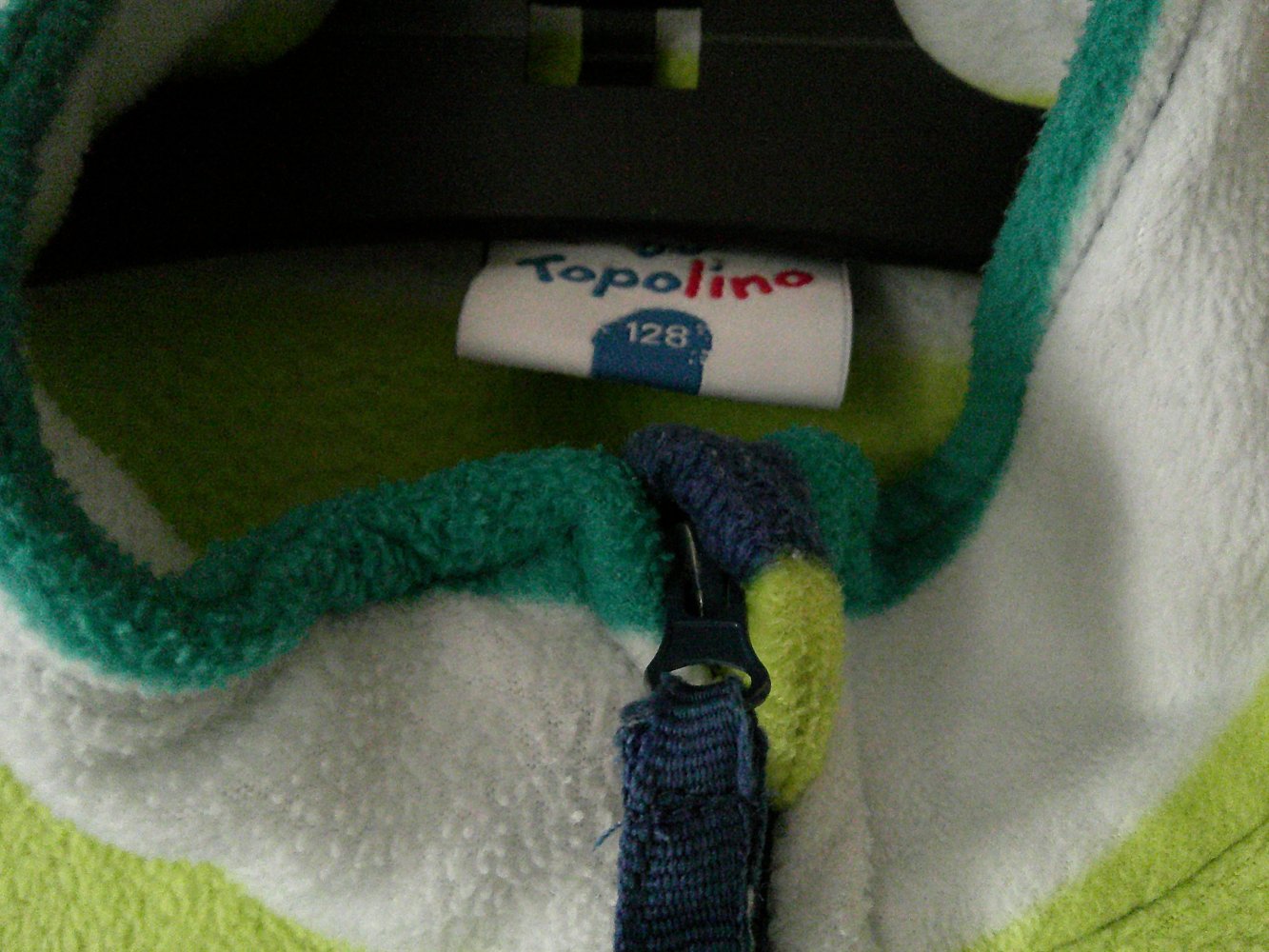 gestreifte Fleecejacke von Topolino Größe 128