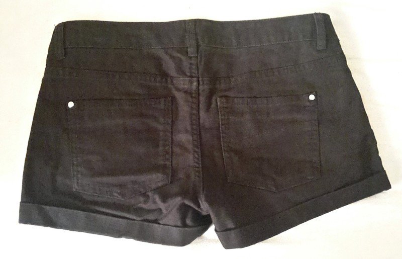 Hotpants kurze Hose Jeanshose schwarz 