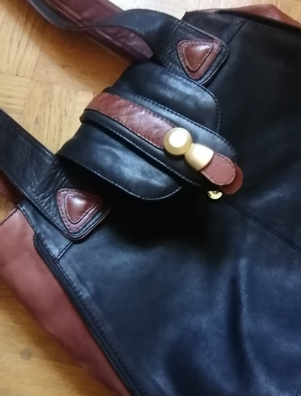 Leder Shopper 'fancy' neuwertig