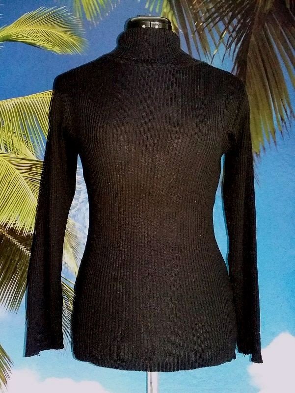 Madonna Rollkragenpullover / Pulli mit Rollkragen * Gr. S / 36 * schwarz