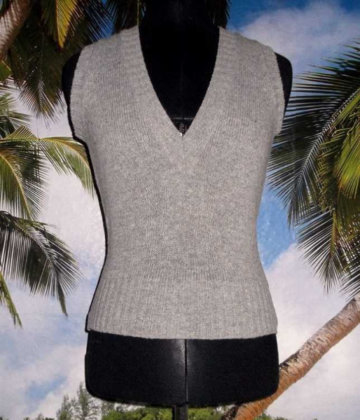 H&M Pullunder * Gr. XS (34-36) * grau * 80% Wolle