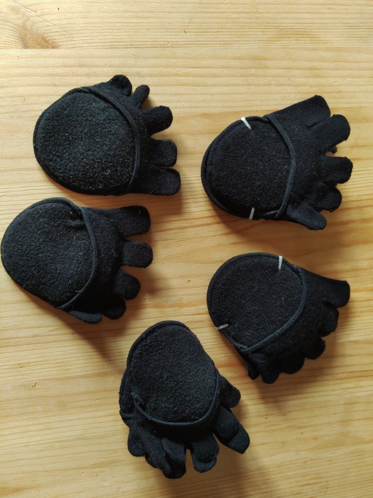 Zehensocken - Füßlinge - 4 Paare - 37/38