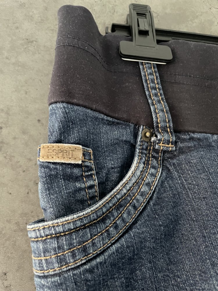 Umstandsrock - Schwangerschaftsrock - gemütlich - Jeans Rock - Mini - Bauchband - S