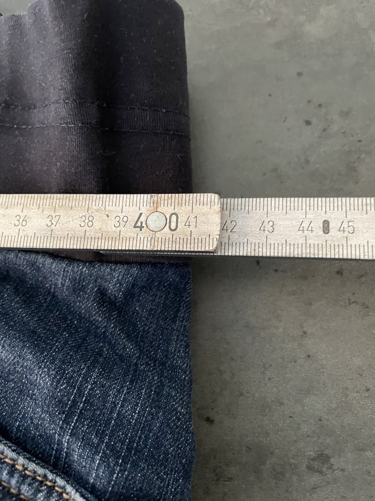 Umstandsrock - Schwangerschaftsrock - gemütlich - Jeans Rock - Mini - Bauchband - S