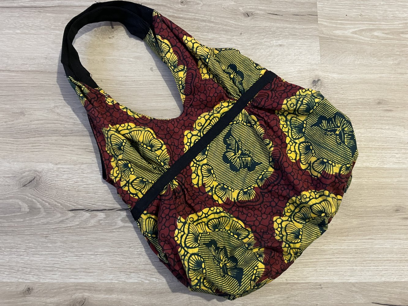 Handtasche - Beuteltasche - Baumwolle - aus Uganda - Handarbeit