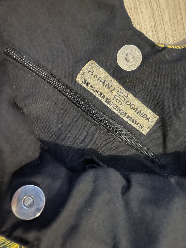 Handtasche - Beuteltasche - Baumwolle - aus Uganda - Handarbeit