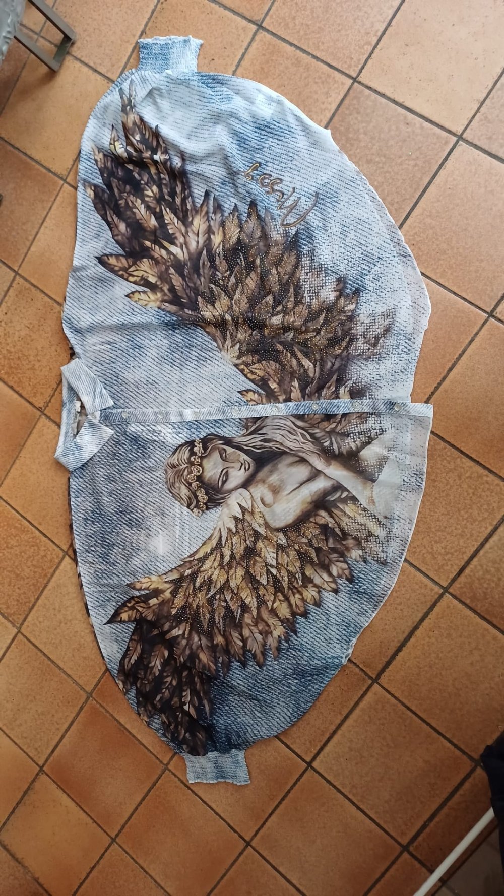 *** NEU ~ Engels Shirt ~ Steinchen ***