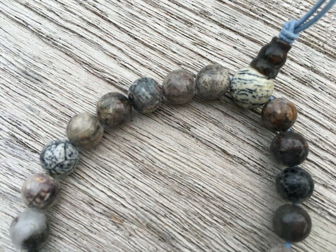 *** Super Armband ~ Achat-Kugeln ~ Brauntöne ~ Neuwertig ***