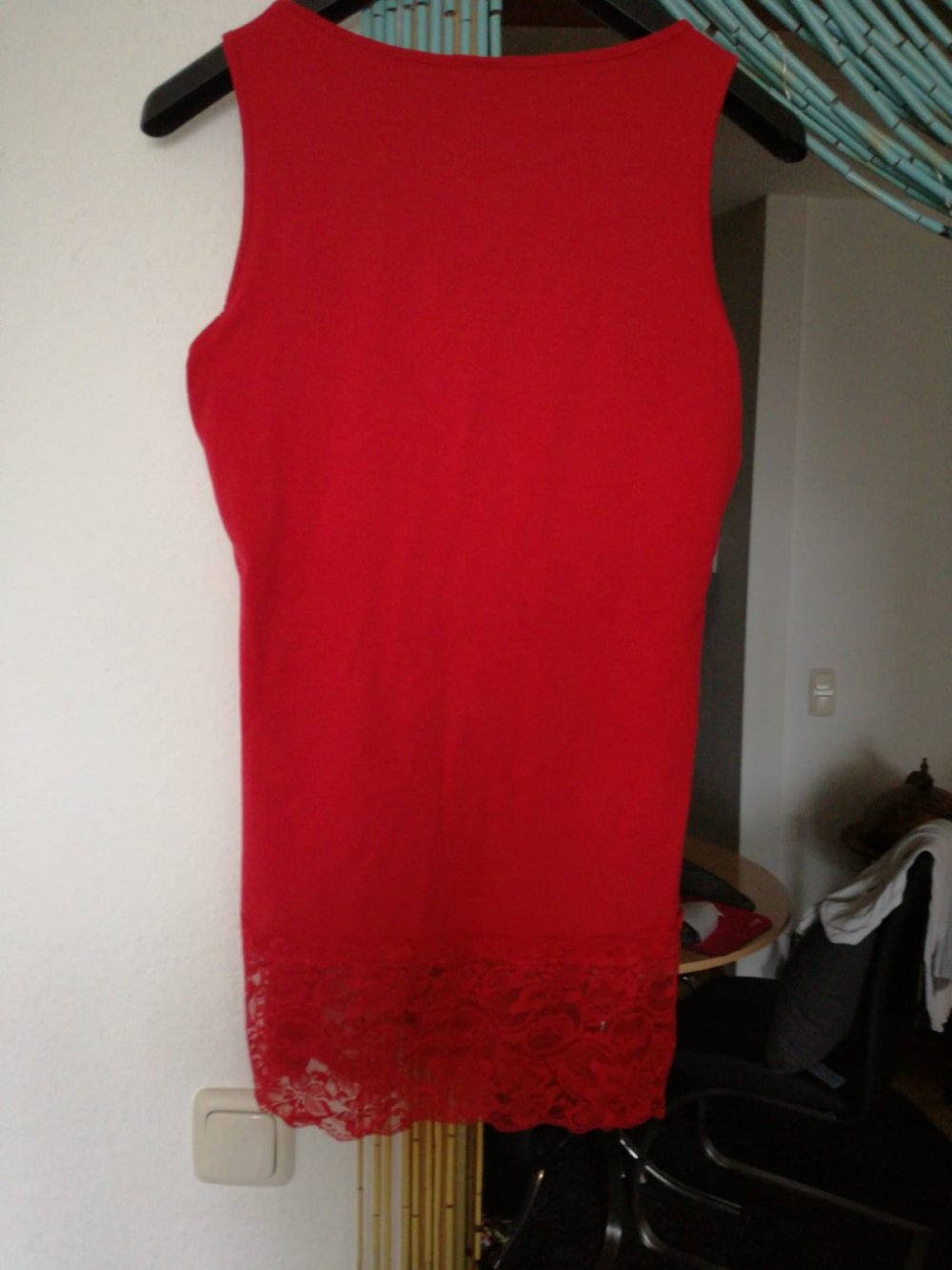 *** Long Shirt mit Spitze & Druck ***
