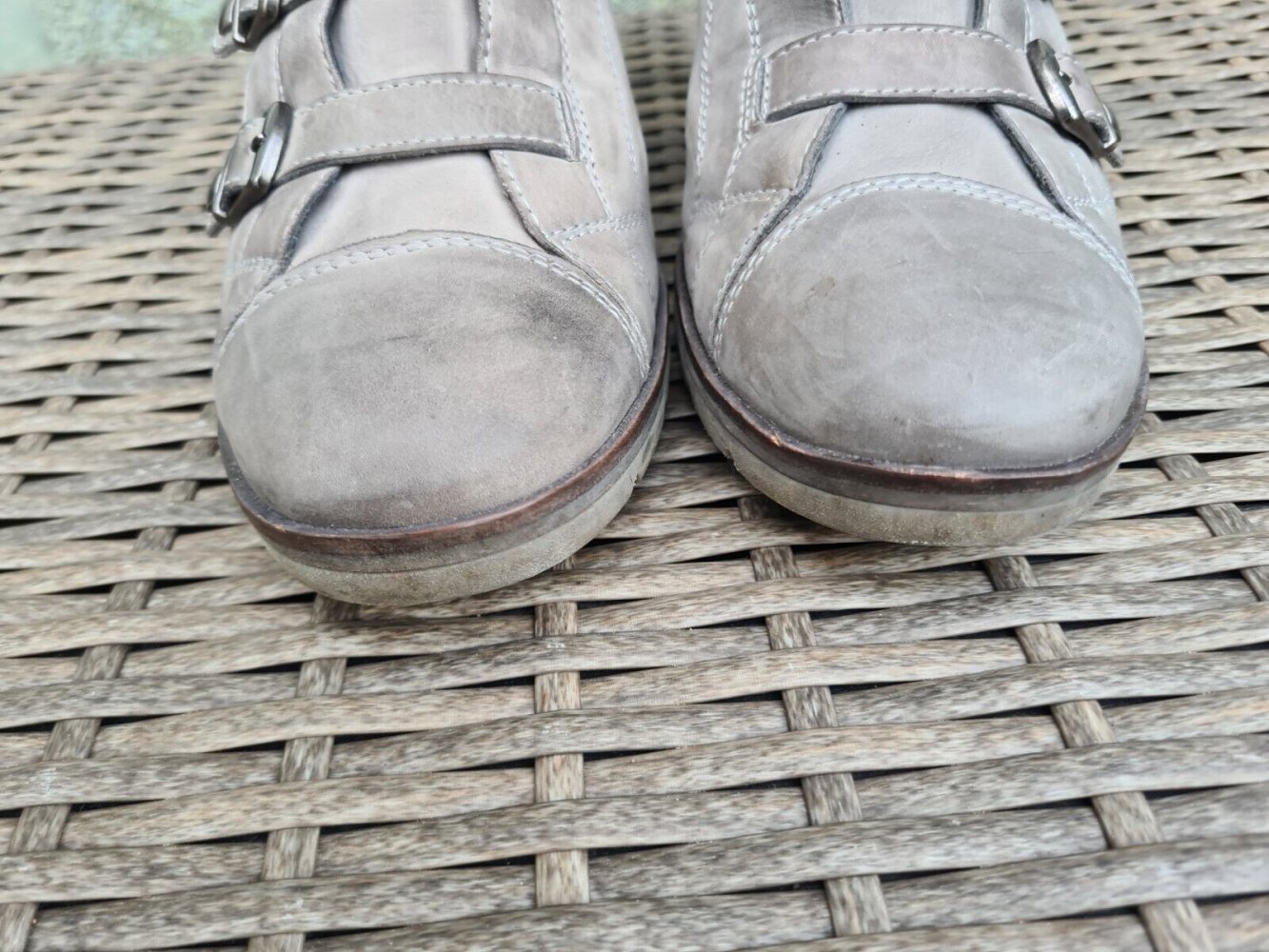 *** Weiche ~ Echtleder ~ Stiefeletten ~ Hosenschuh ~ Schattiert ***