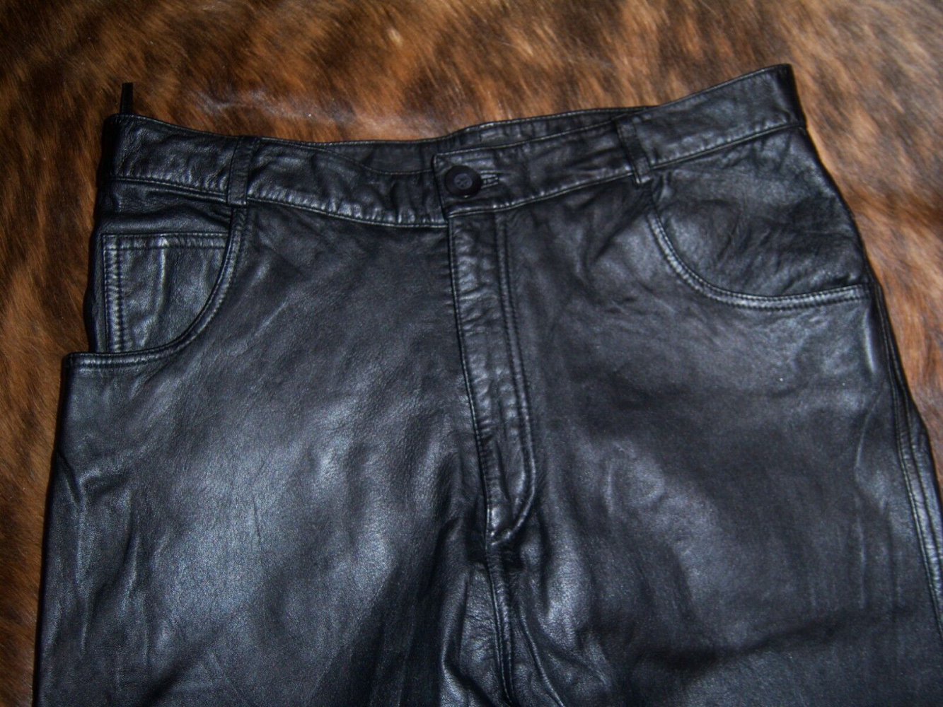 *** Leder Ladys Aufgepasst Echt Leder Hose ***