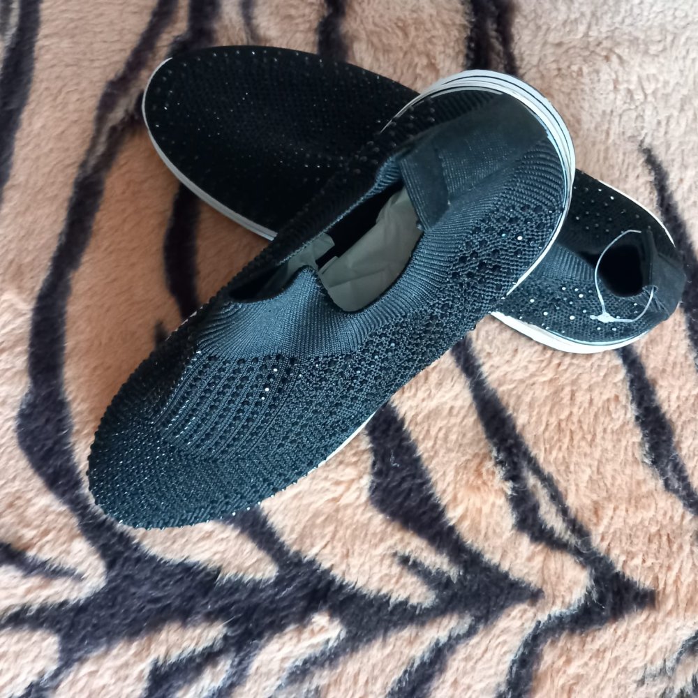 *** NEU ~ Bequeme Schuhe ~ Glitzer ***