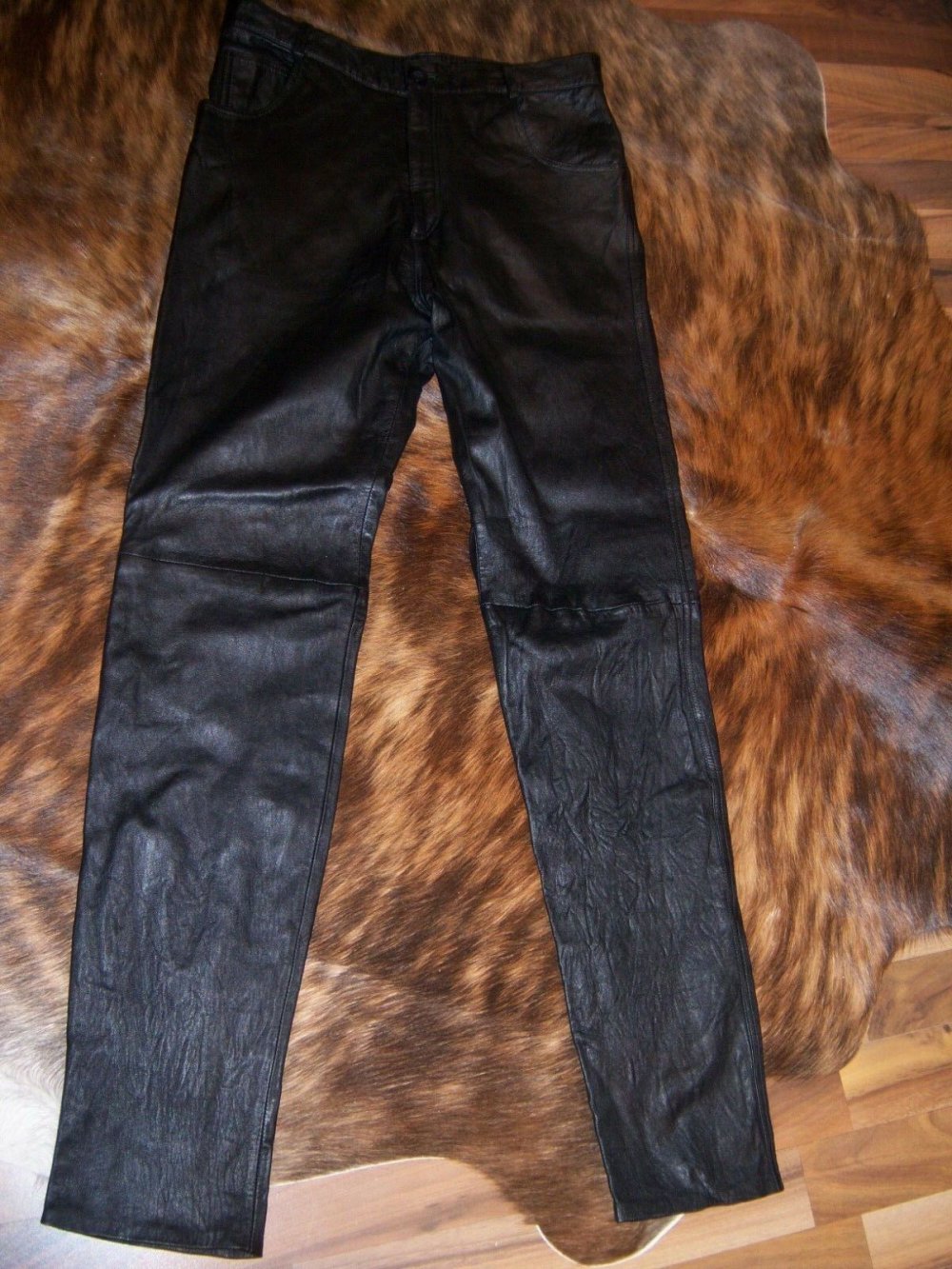 *** Leder Ladys Aufgepasst Echt Leder Hose ***