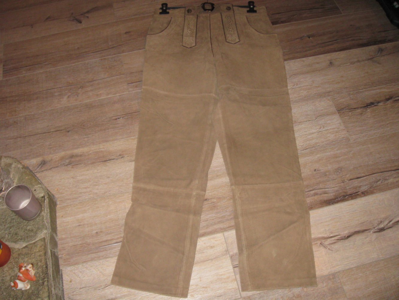 *** NEU ~ Braun ~ Lederhose ~ Trachten Style ***
