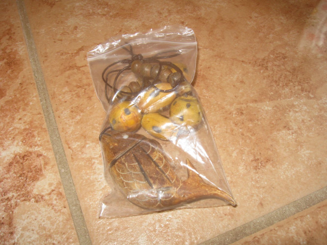 *** Neue ~ Kordel ~ Holz ~ Kette ~ Fisch ***