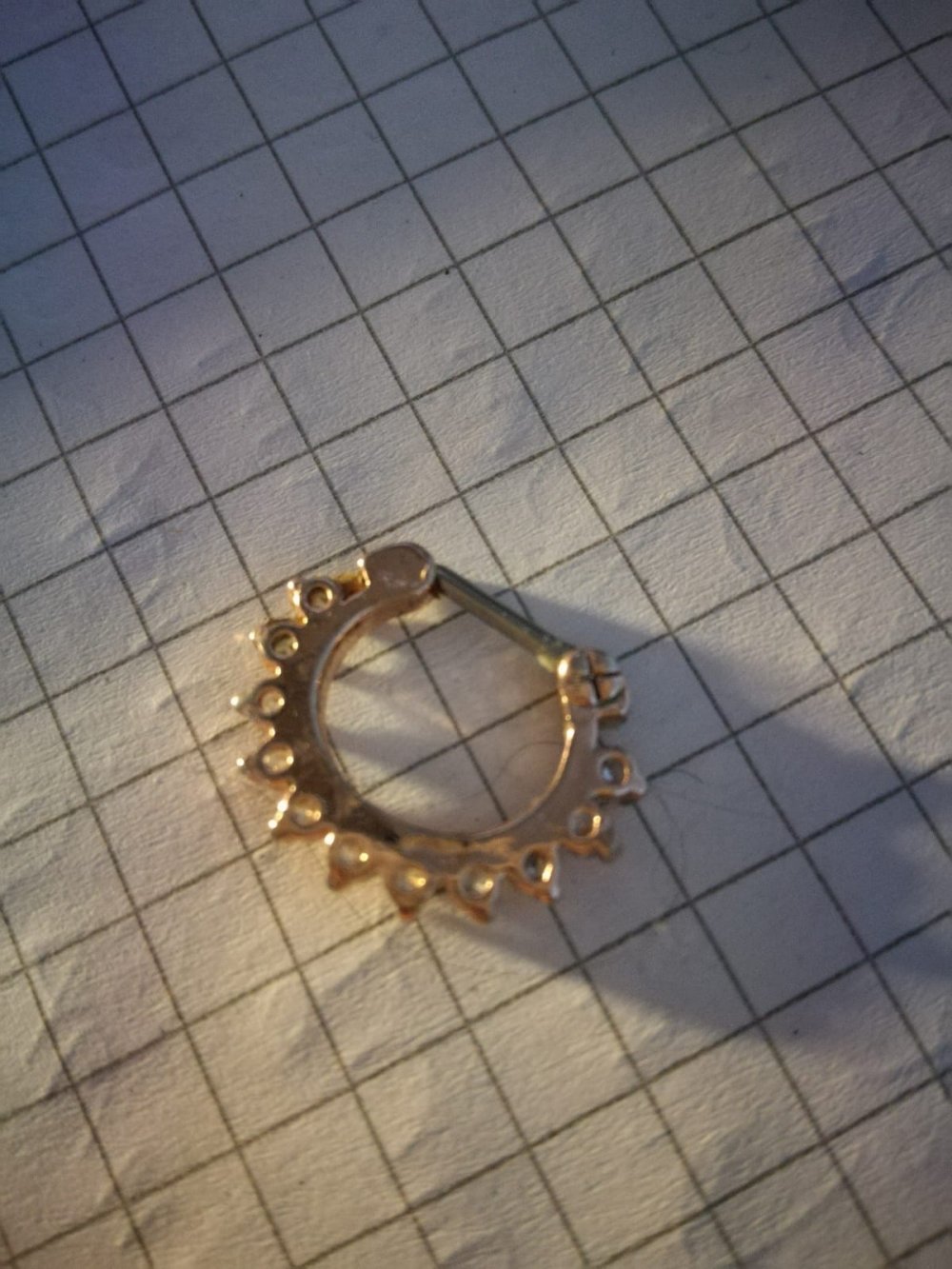 *** Neu ~ Nasen Piercing mit Strasssteinchen ~ Septum ***