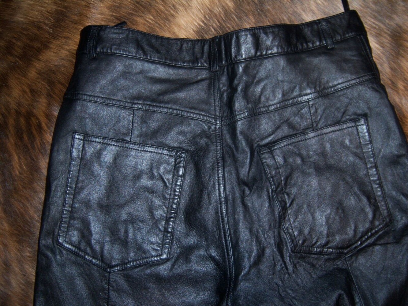 *** Leder Ladys Aufgepasst Echt Leder Hose ***