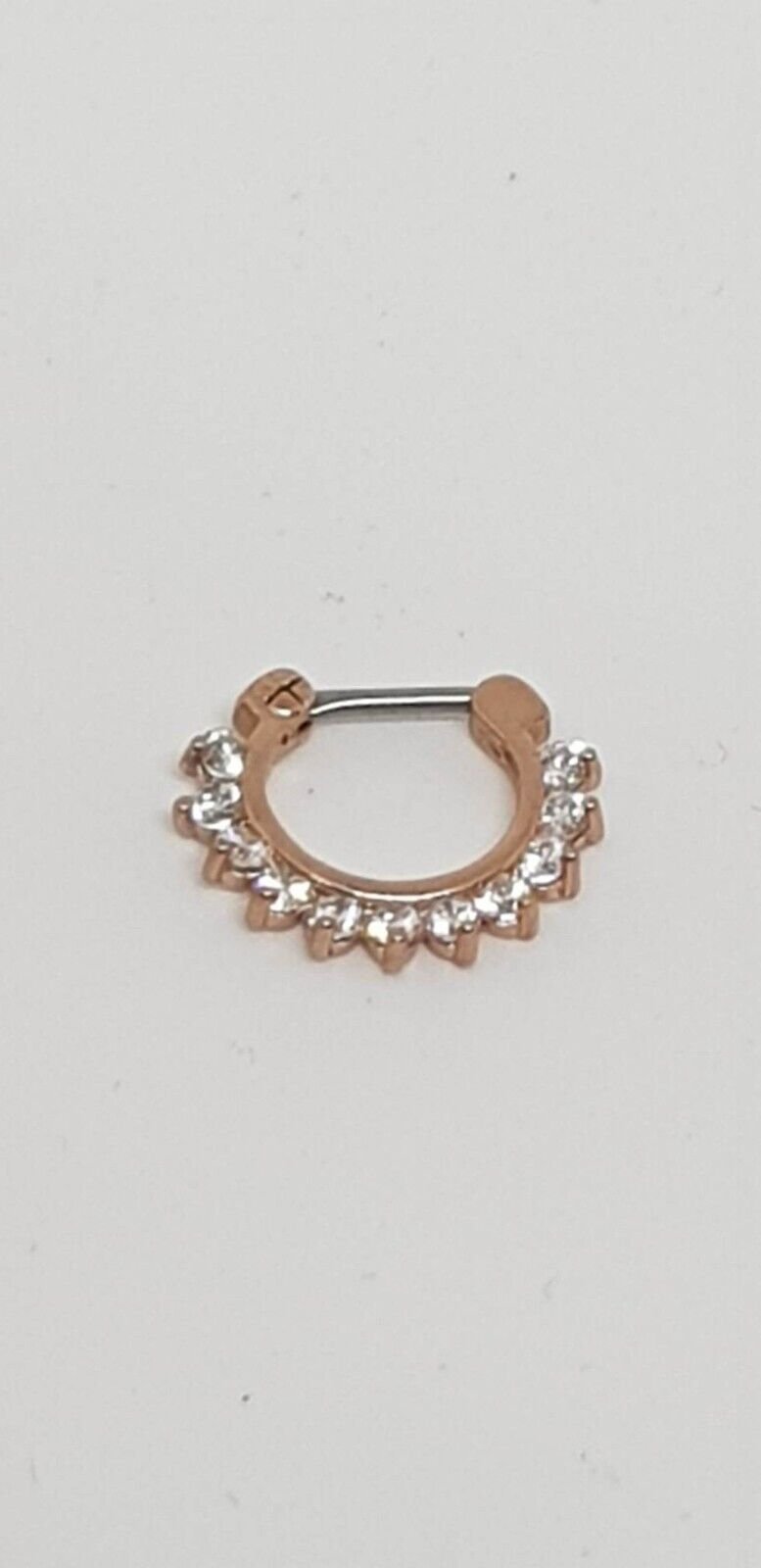 *** Neu ~ Nasen Piercing mit Strasssteinchen ~ Septum ***