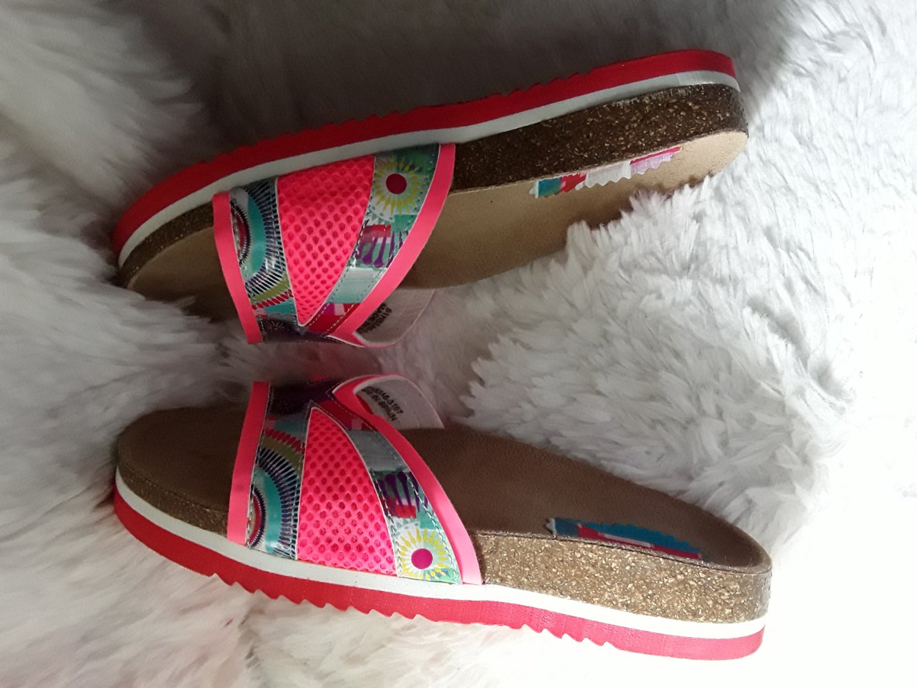 Neonrosa coole Desi - Schlappen Bio 11 Nora