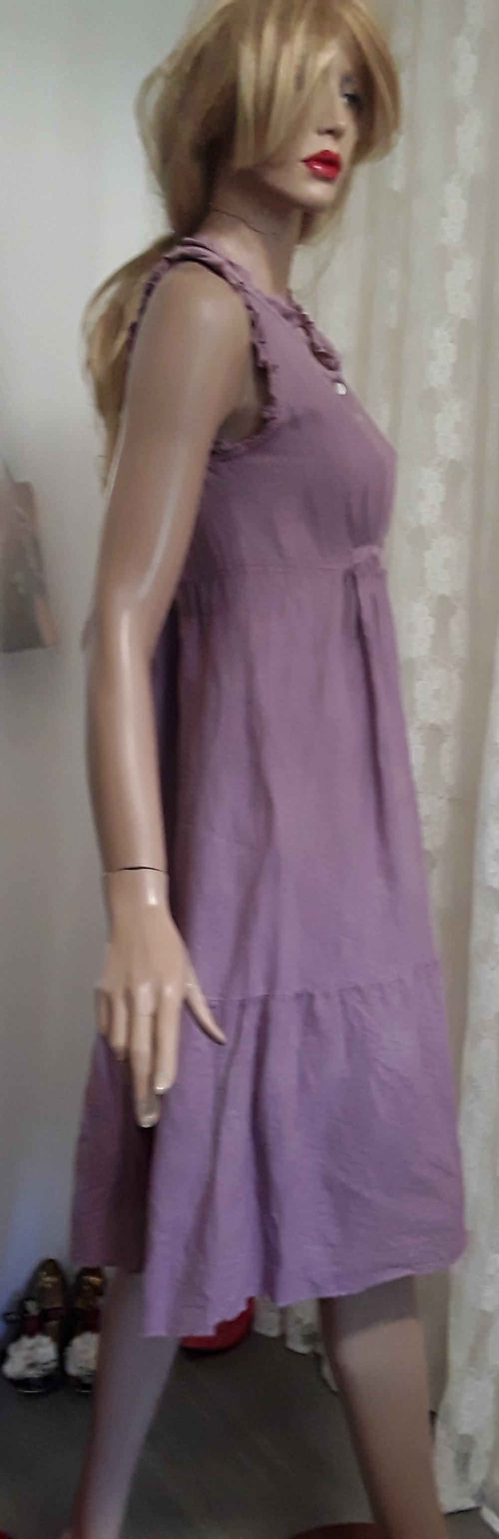 Leinenkleid im Empire-Style 36/38