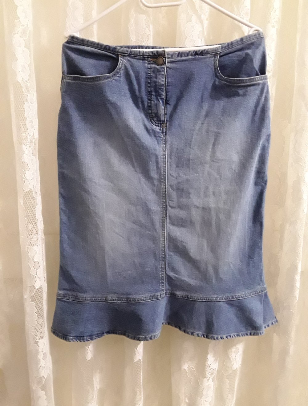 Jeansrock Used-Look stretchig