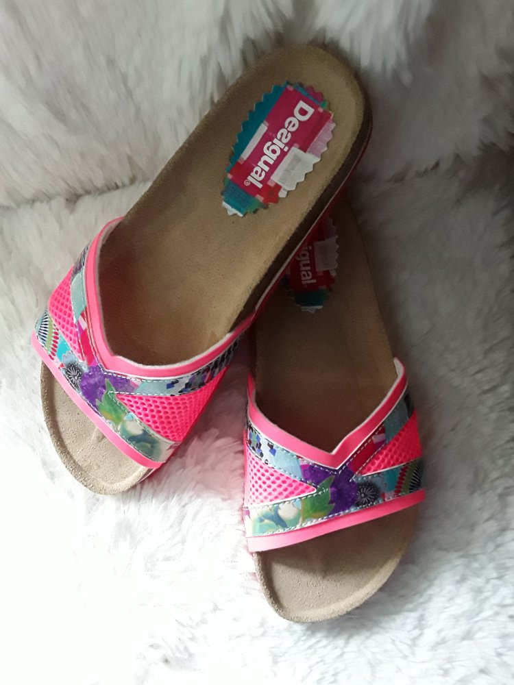 Neonrosa coole Desi - Schlappen Bio 11 Nora