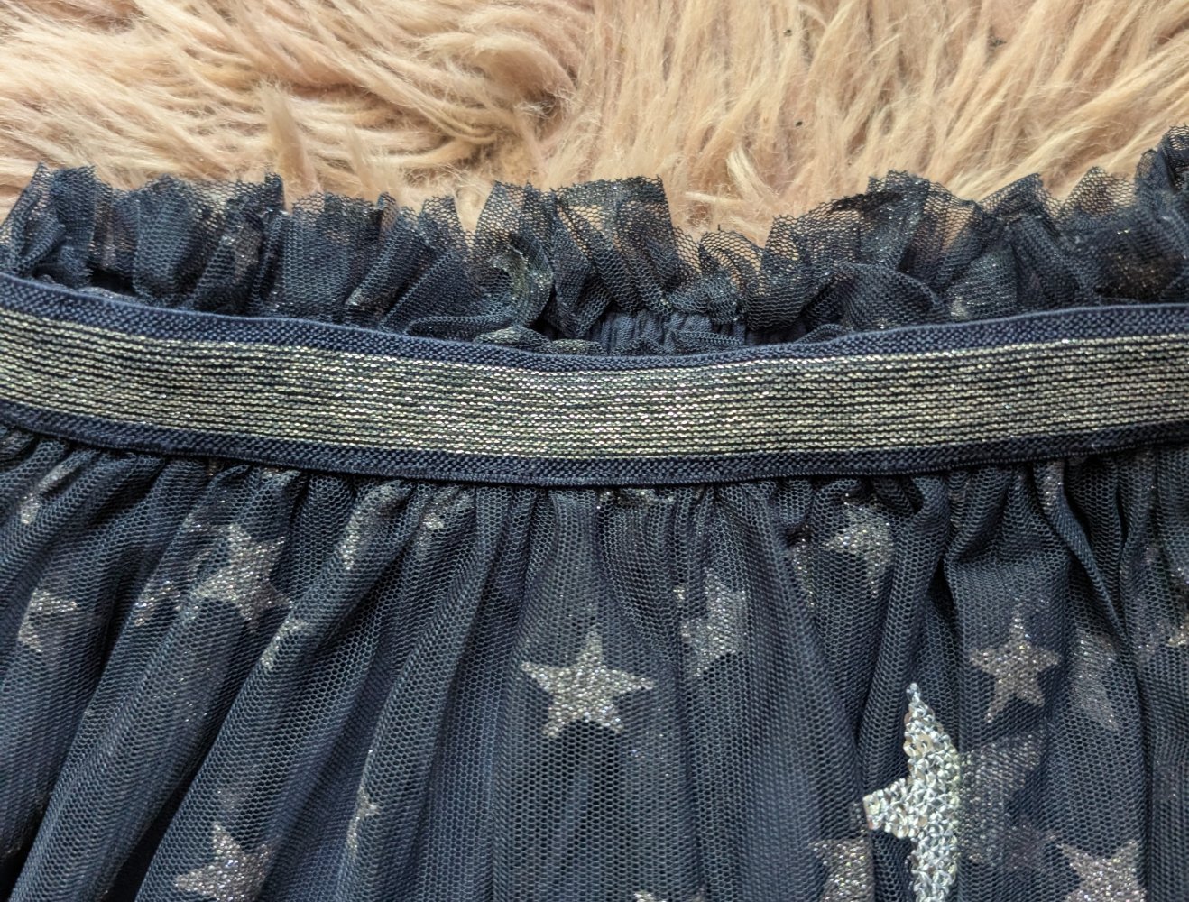 Tüll Rock dunkelblau Sterne Palomino 128