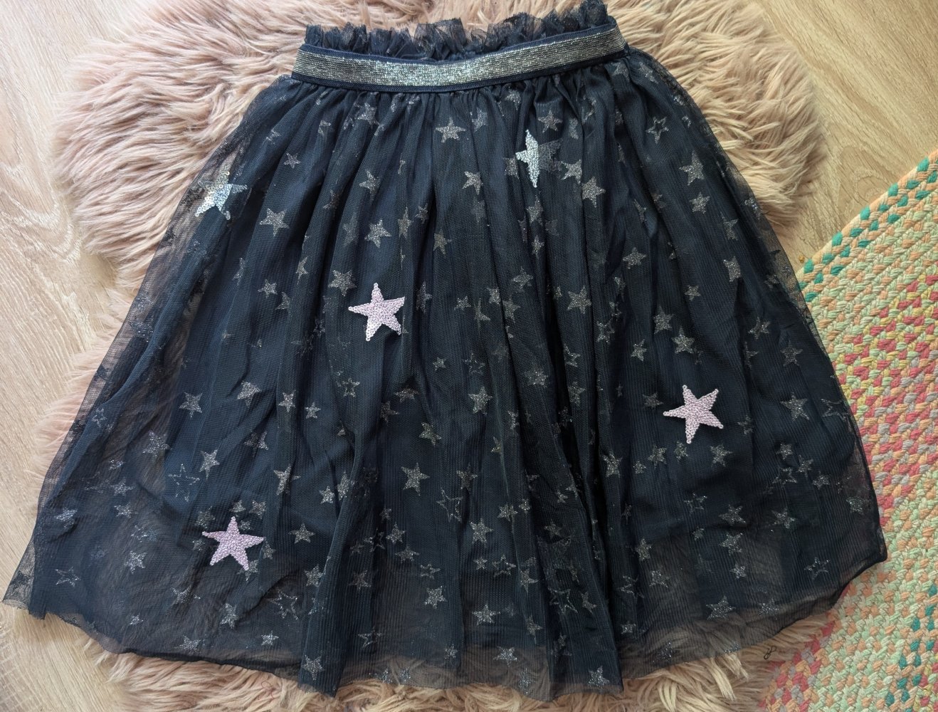 Tüll Rock dunkelblau Sterne Palomino 128