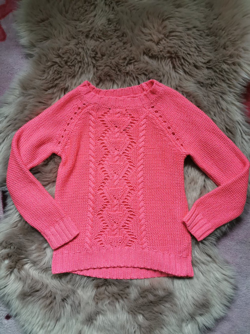 Neonpinker strick Pullover 104