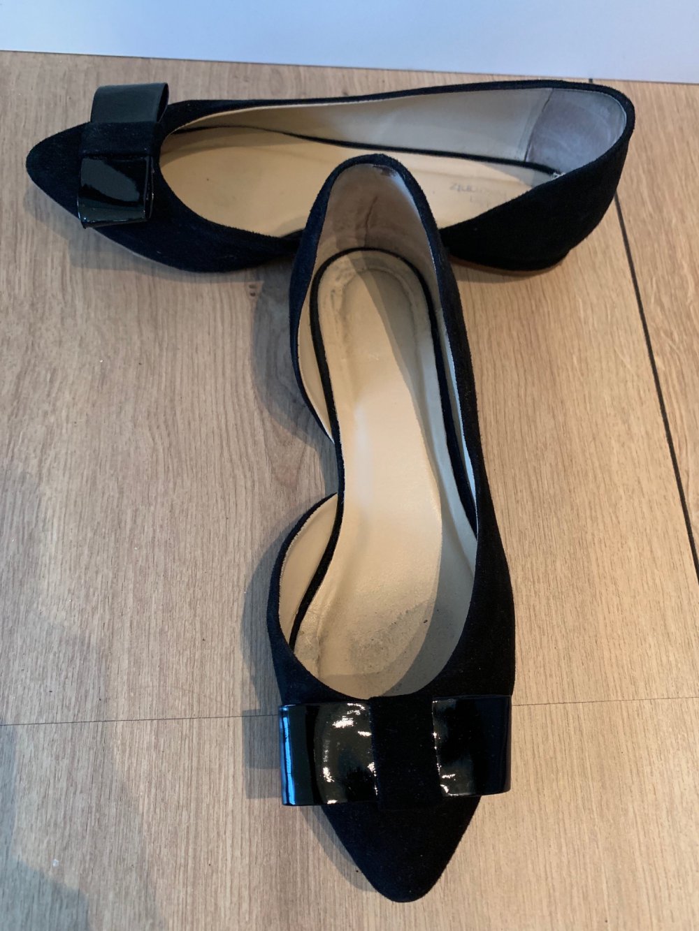Helen Billkrantz Ballerinas mit Schleife Spitze Schuhe Sandalen Größe 36