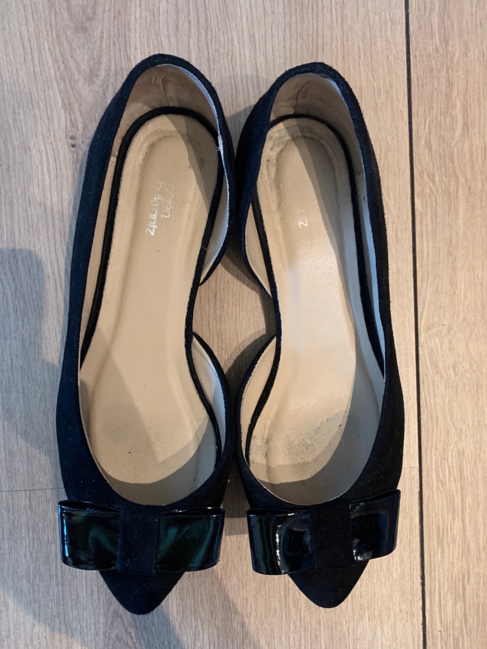 Helen Billkrantz Ballerinas mit Schleife Spitze Schuhe Sandalen Größe 36