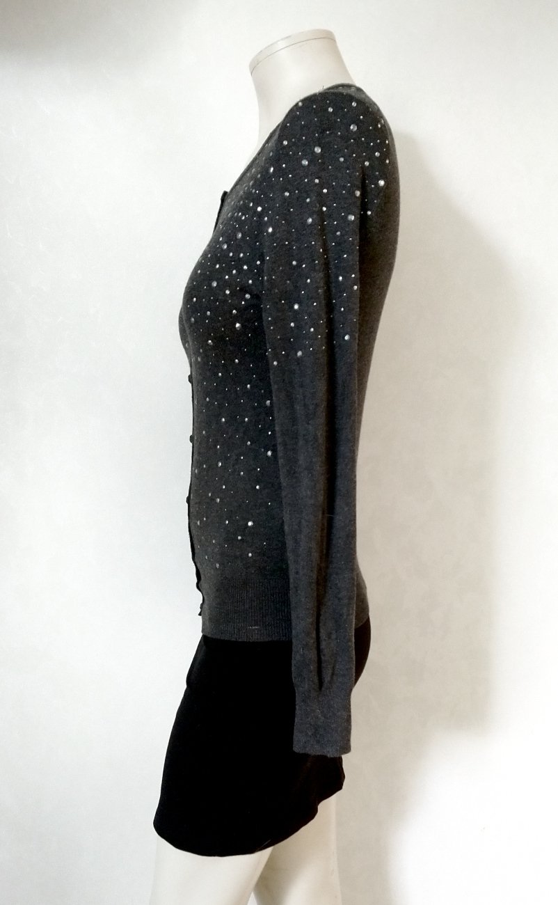 Cardigan ~ Glitzer ~ Strass ~ Grau ~ Primark ~ Strickjacke ~ Pulli ~ Überzieher
