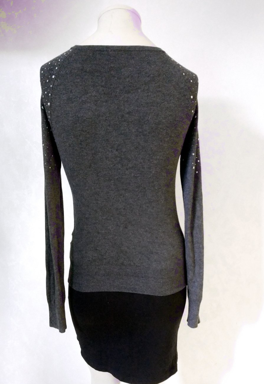 Cardigan ~ Glitzer ~ Strass ~ Grau ~ Primark ~ Strickjacke ~ Pulli ~ Überzieher