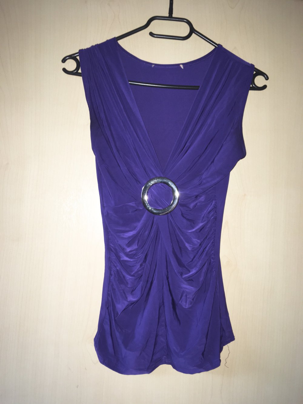 Shirt mit Schnalle lila