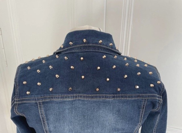 Jeansjacke mit Nieten von Madonna, Gr. S