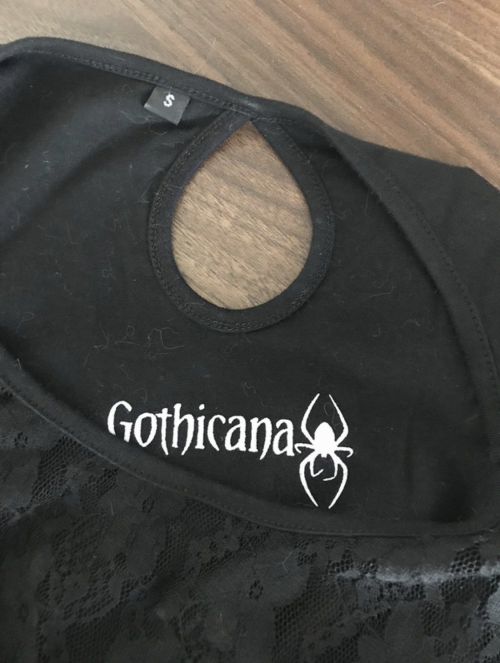 Spitzenshirt von Gothicana by EMP, Gr. S
