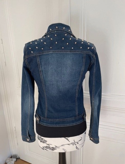 Jeansjacke mit Nieten von Madonna, Gr. S