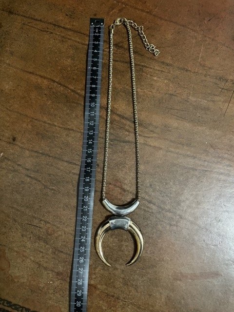 Mondkette in Gold und Silber