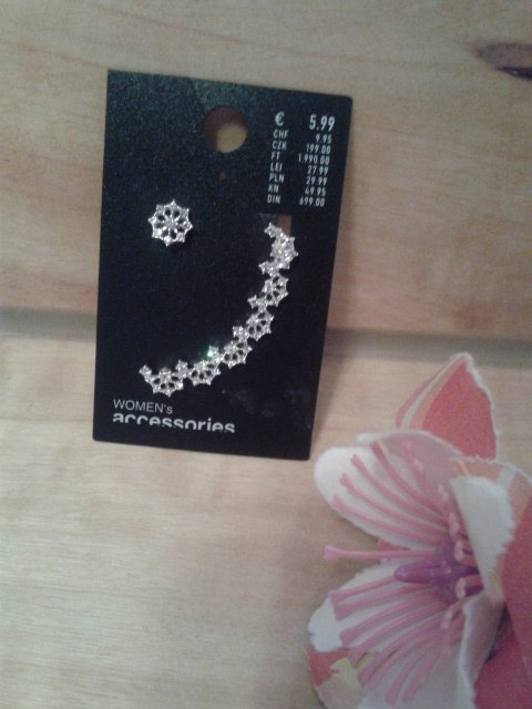 coole Ohrringe, Stecker, silberfarben, neu, Ohrmuschelschmuck