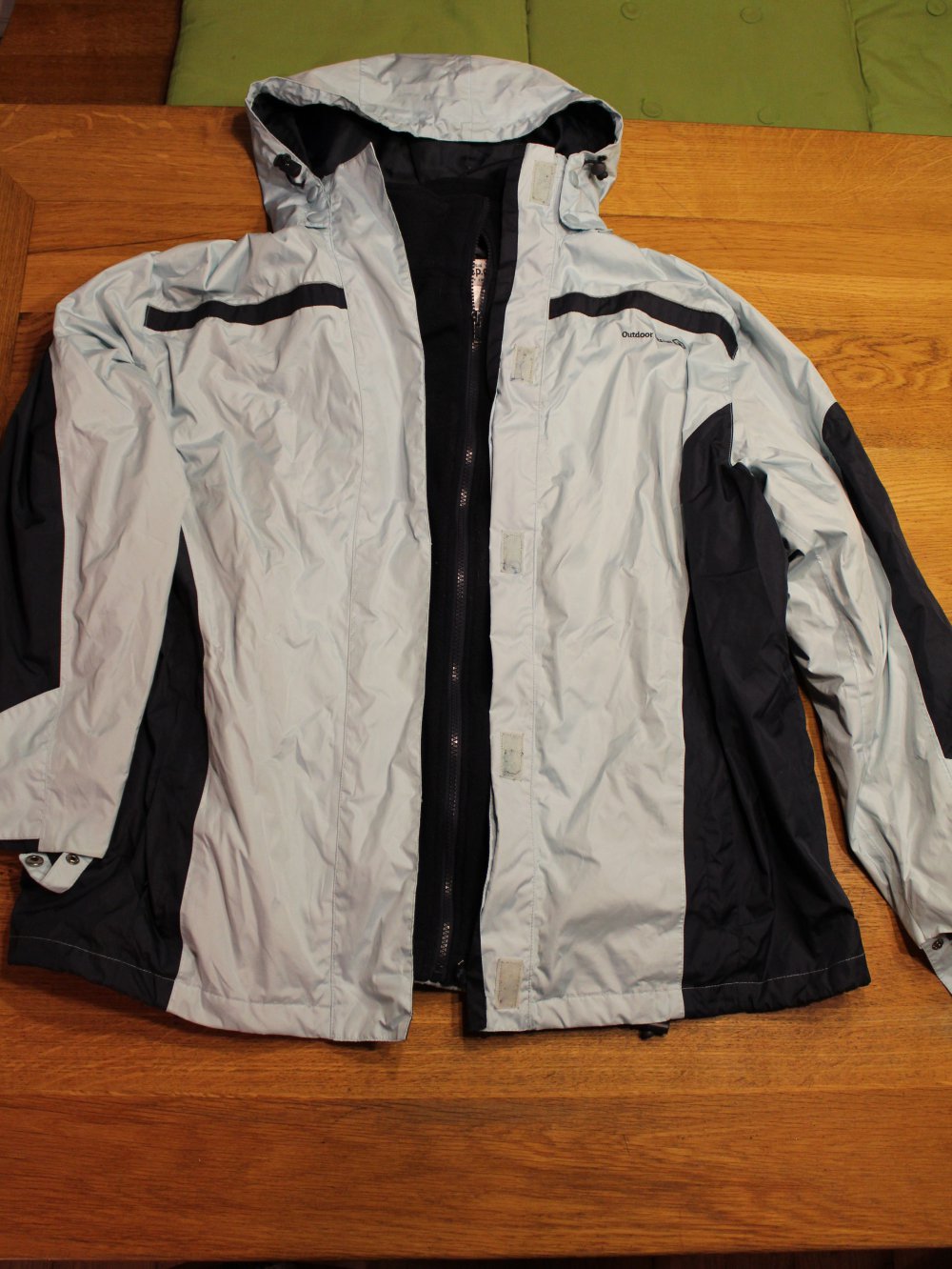 3-in-1-Jacke, hellblau, dunkelblau, 46, Wind, Fleece