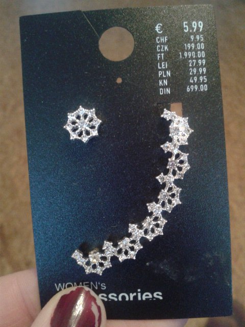 coole Ohrringe, Stecker, silberfarben, neu, Ohrmuschelschmuck