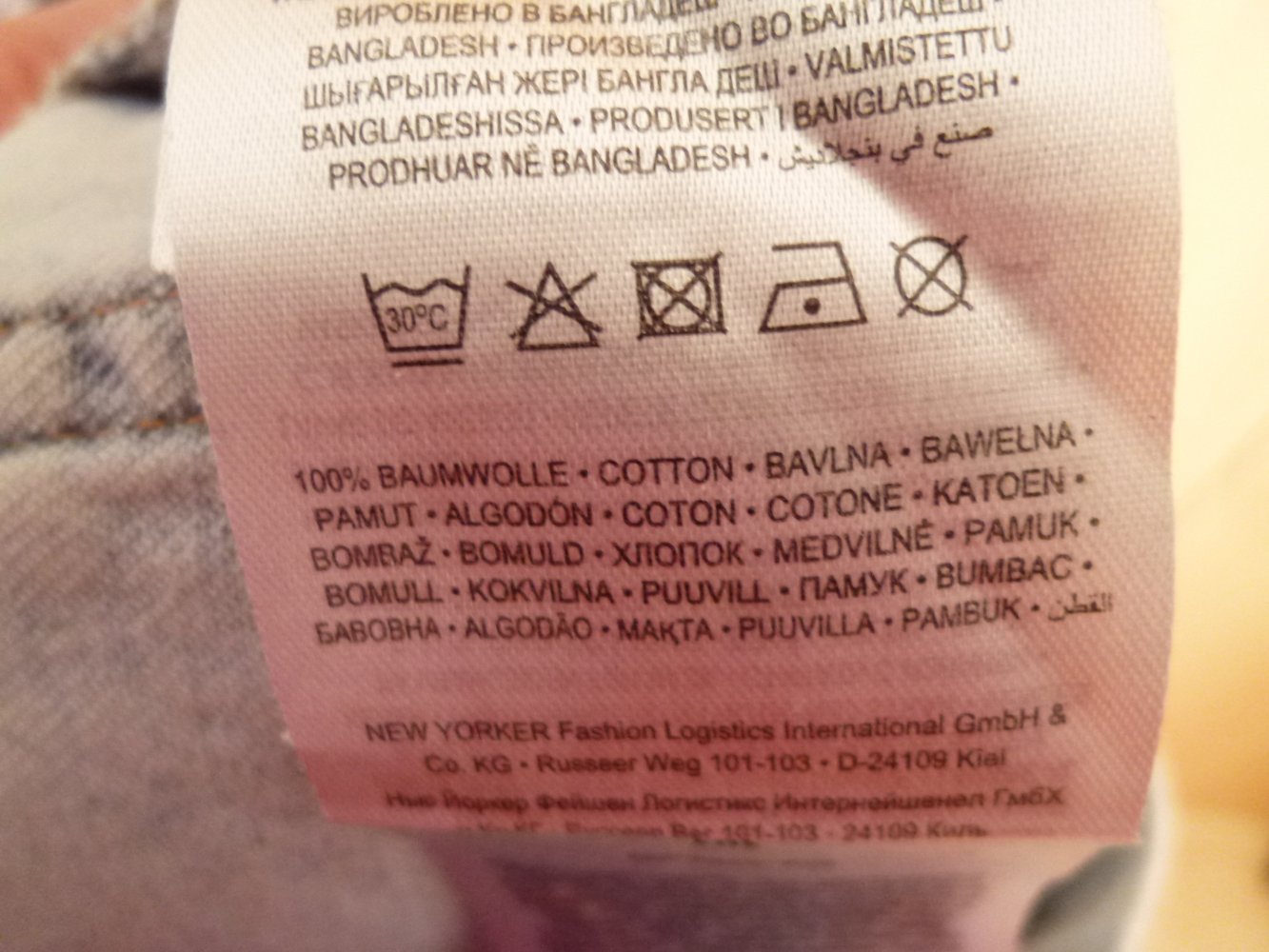 Lange hellblaue Mom-Jeans, Größe XL