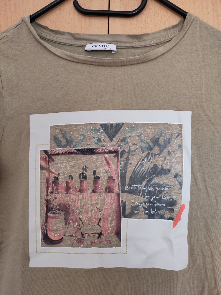 Shirt mit Aufdruck, Größe L